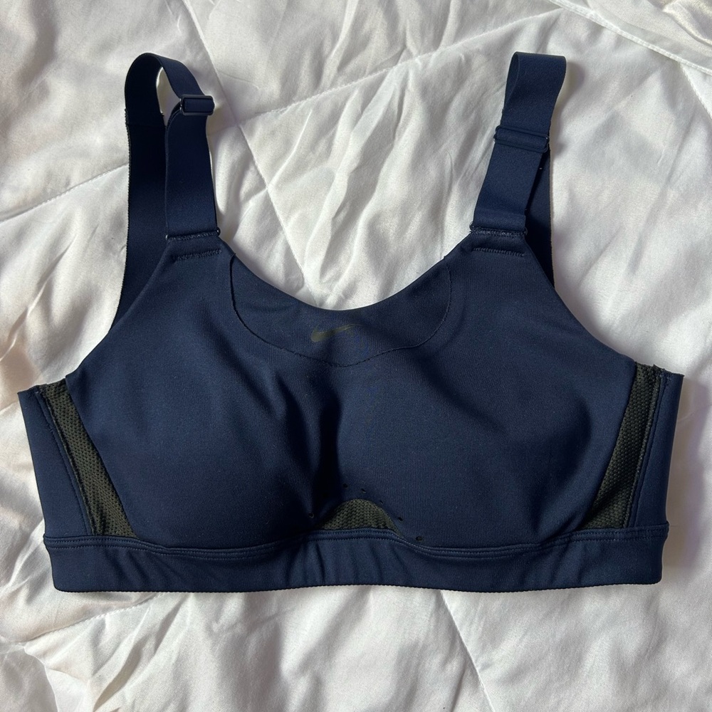 Navy blue Nike sports bra